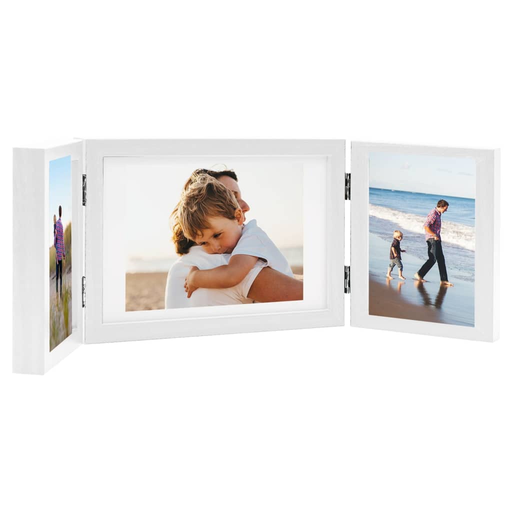 3-part photo frame, collage, white, 28x18 cm+2x(13x18 cm)