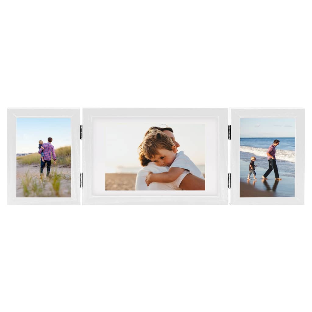 3-part photo frame, collage, white, 28x18 cm+2x(13x18 cm)