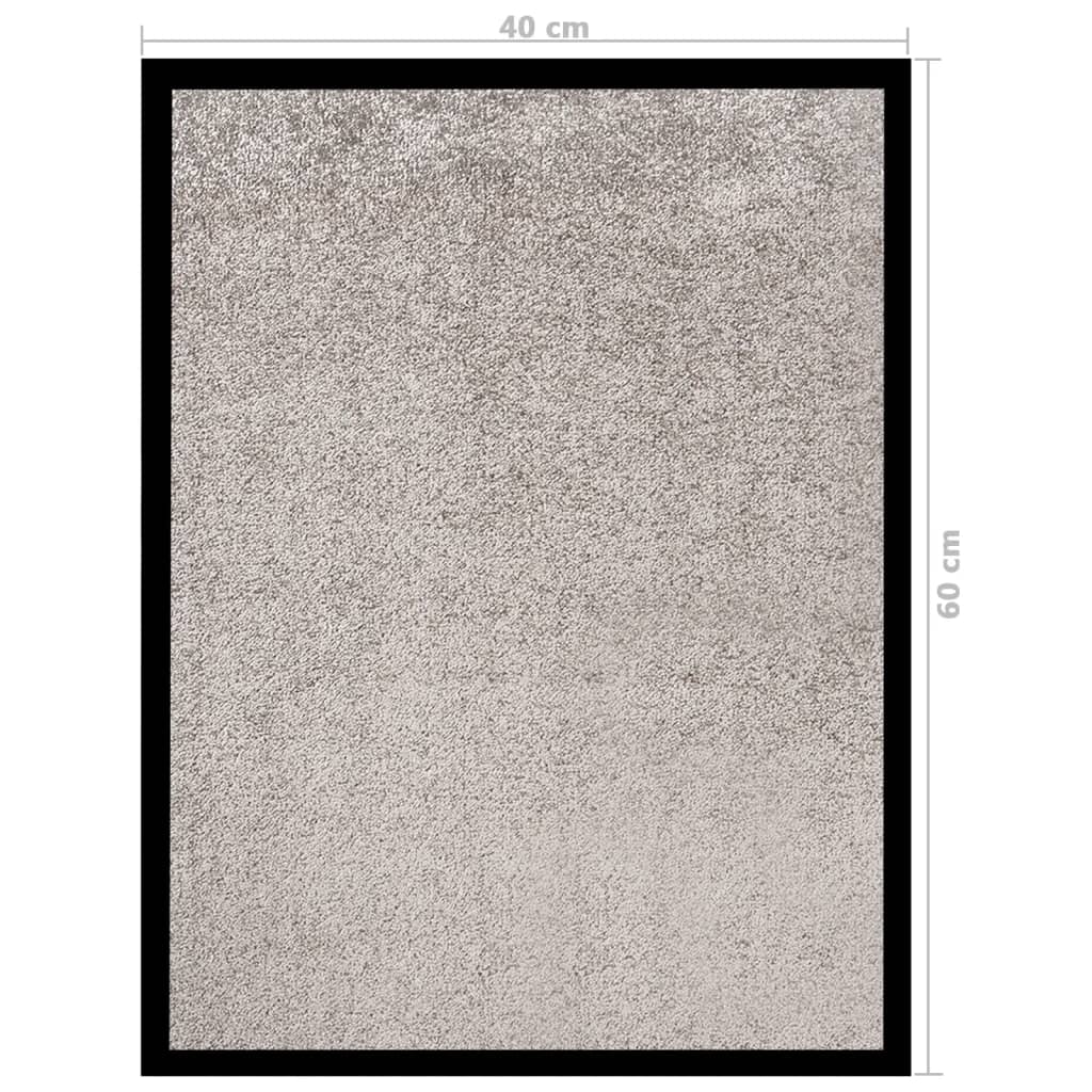 durvju paklājs, pelēks, 40x60 cm