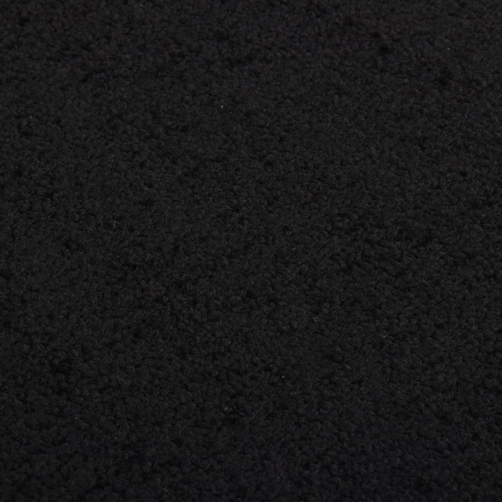durvju paklājs, melns, 80x120 cm
