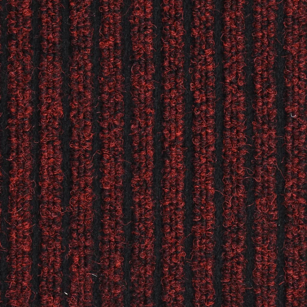 durvju paklājs, svītrains, sarkans, 40x60 cm