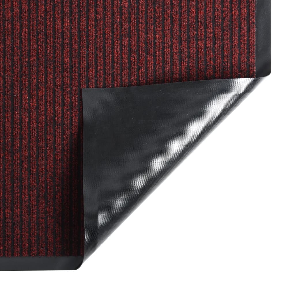 durvju paklājs, svītrains, sarkans, 40x60 cm