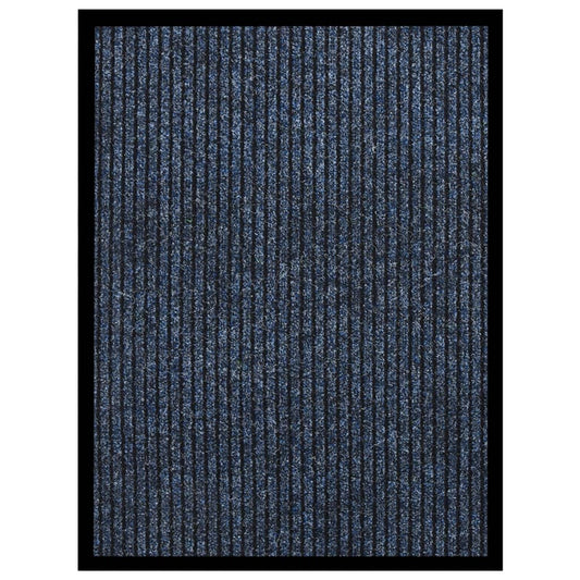 durvju paklājs, svītrains, zils, 60x80 cm
