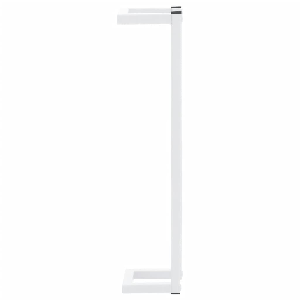dvieļu turētājs, balts, 12,5x12,5x60 cm, tērauds