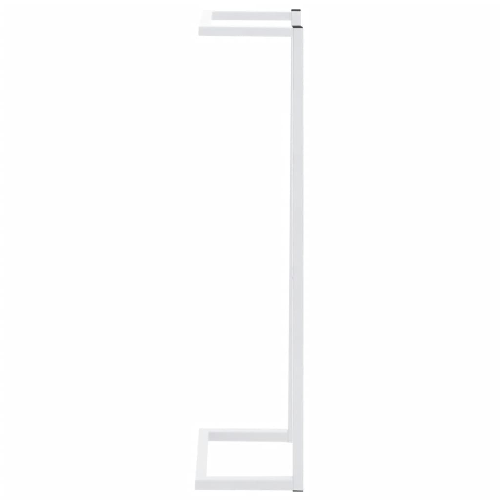 dvieļu turētājs, balts, 25x20x95 cm, tērauds