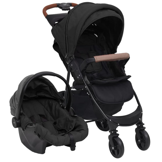 3-in-1 stroller, anthracite gray, steel