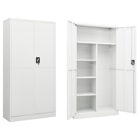 dressing cabinet, 90x40x180 cm, white, steel