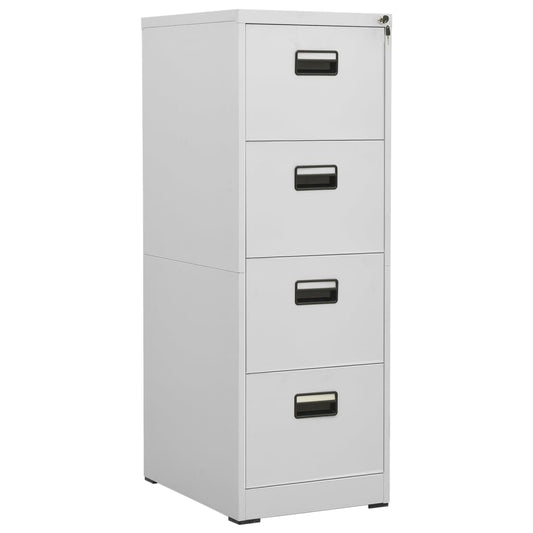 file cabinet, light gray, 46x62x133 cm, steel