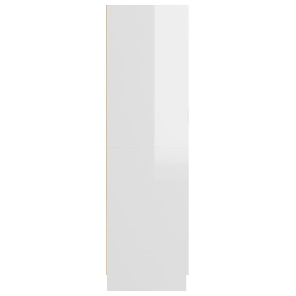 skapis, spīdīgi balts, 82,5x51,5x180 cm, skaidu plāksne
