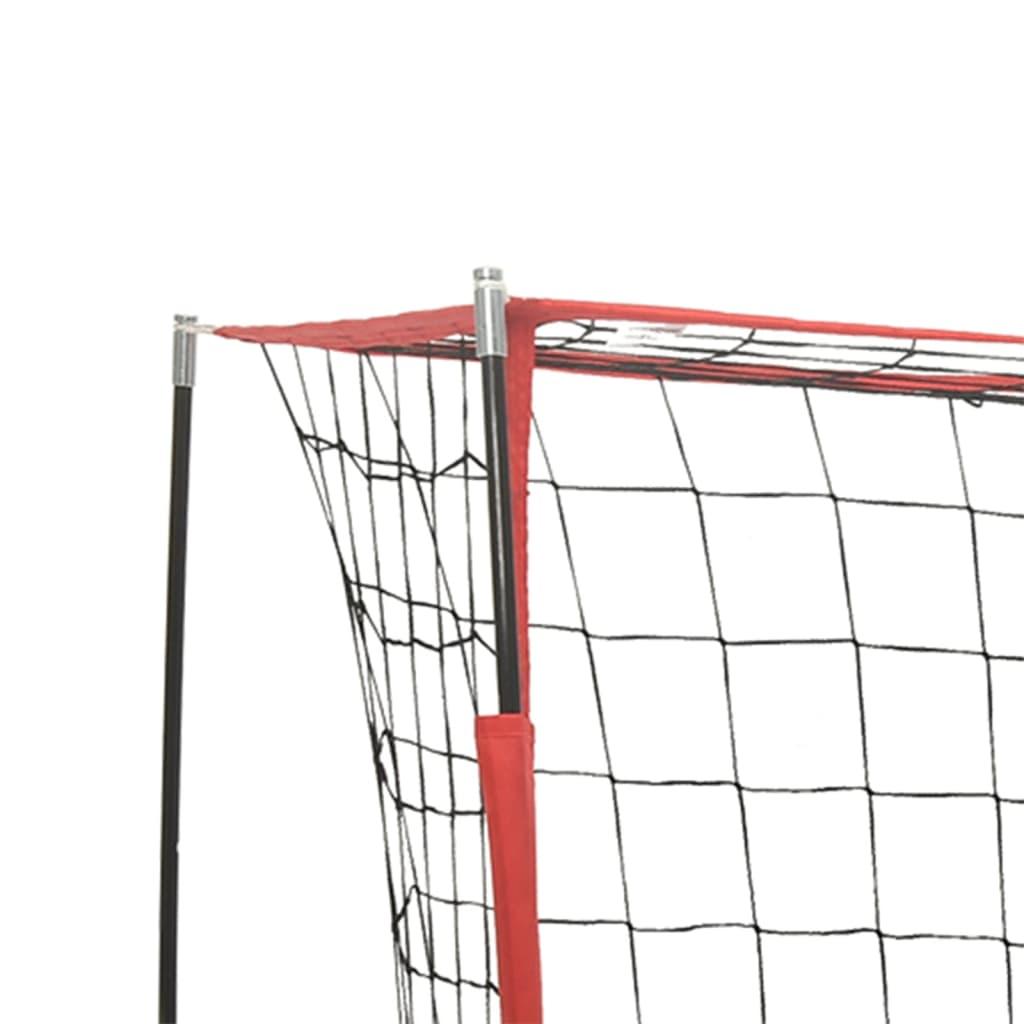 futbola vārti ar tīklu, 184x91x124,5 cm, tērauds - amshop.lv