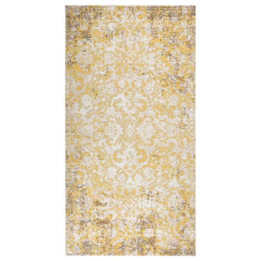 āra paklājs, plakani austs, 80x150 cm, dzeltens - amshop.lv