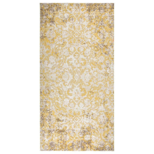 āra paklājs, plakani austs, 100x200 cm, dzeltens - amshop.lv