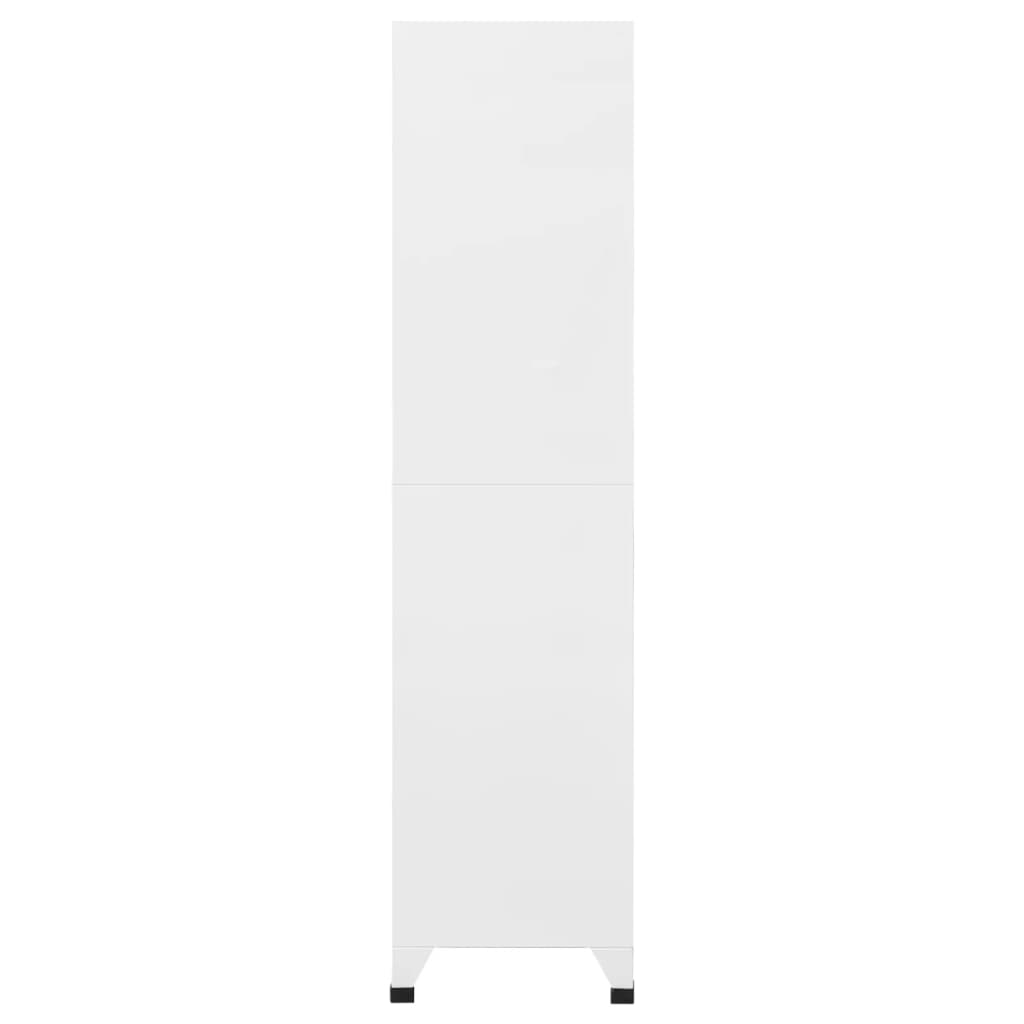 ģērbtuves skapis, balts, 90x45x180 cm, tērauds