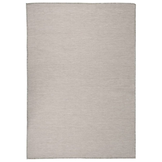 outdoor rug, 160x230 cm, grey-brown