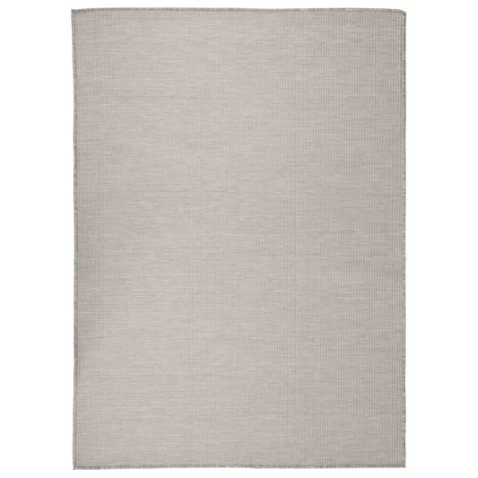 outdoor rug, 200x280 cm, grey-brown