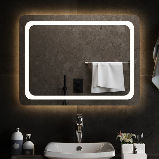 vannasistabas spogulis ar LED, 80x60 cm