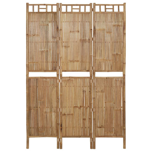 Трехсекционная комнатная ширма, бамбук, 120x180 см