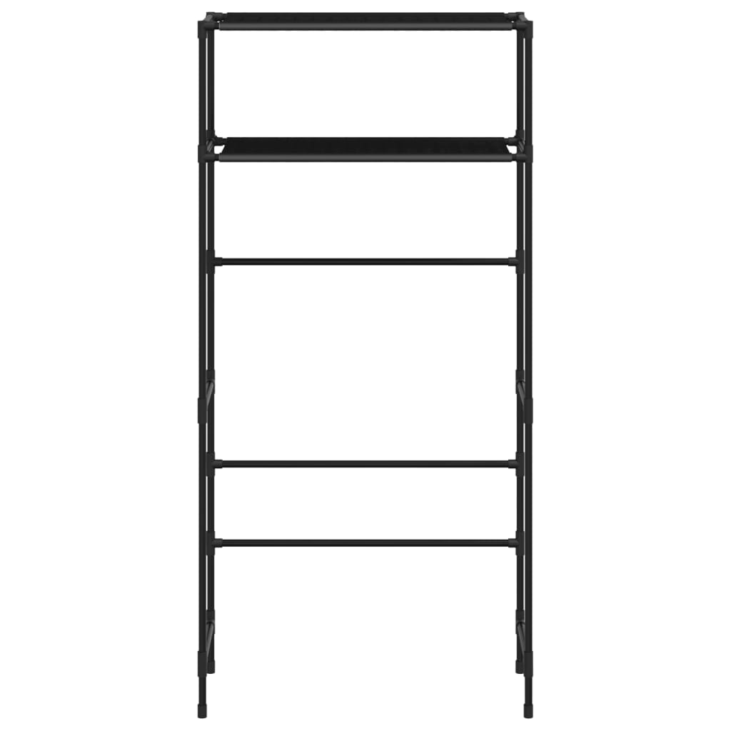 shelf for washing machine, 2 shelves, 69x28x143 cm, black, iron