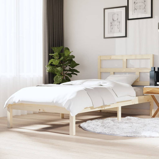 bed frame, solid wood, 90x190 cm, 3FT, single