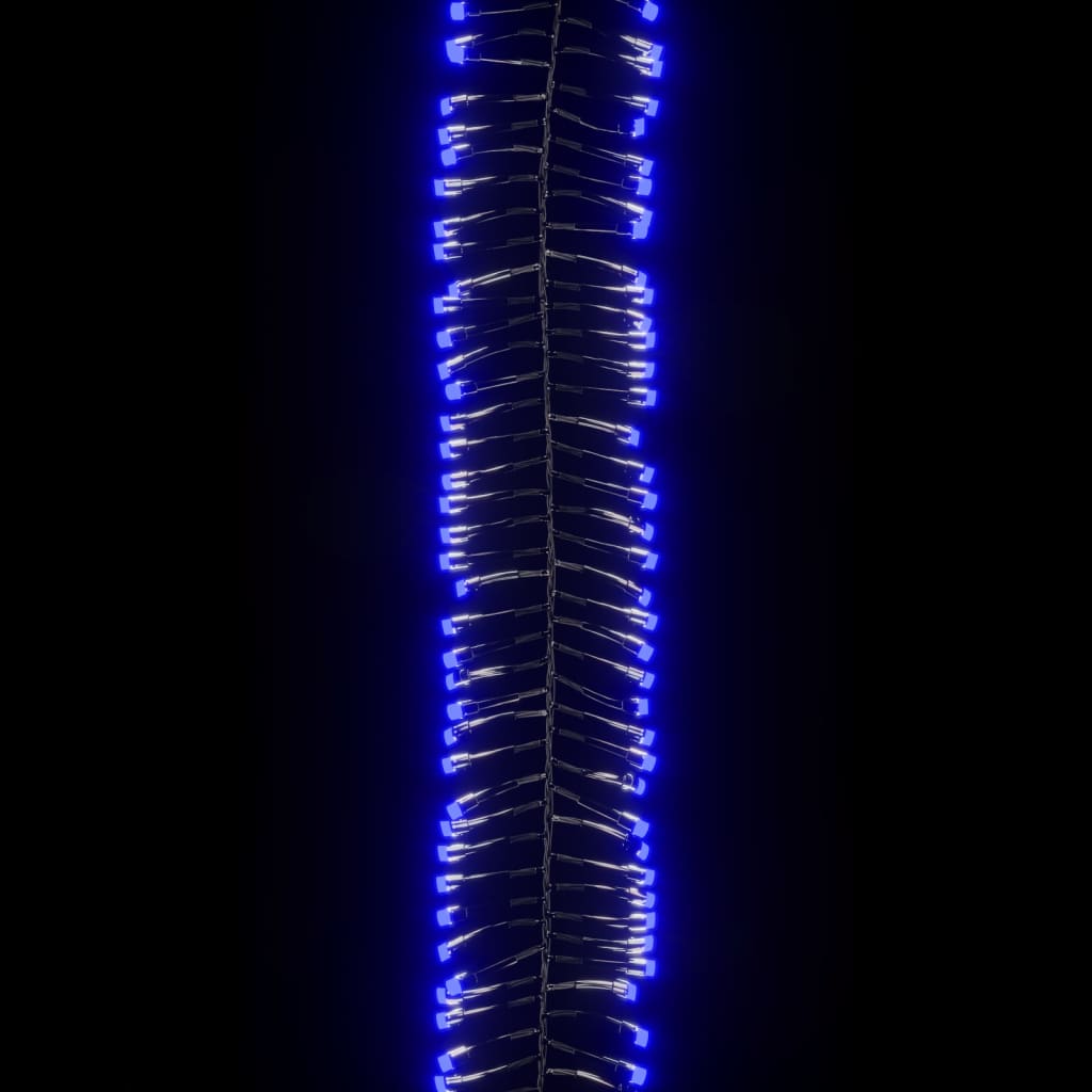 LED lampiņu virtene ar 400 LED, zila, 7,4 m, PVC
