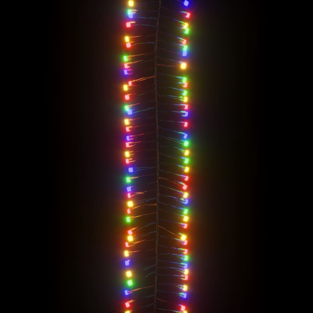 LED lampiņu virtene ar 400 LED, daudzkrāsaina, 7,4 m, PVC
