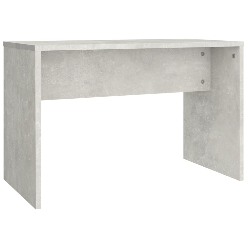 зеркальный стол-скамья, бетонно-серый, 70x35x45 см, инженерная древесина