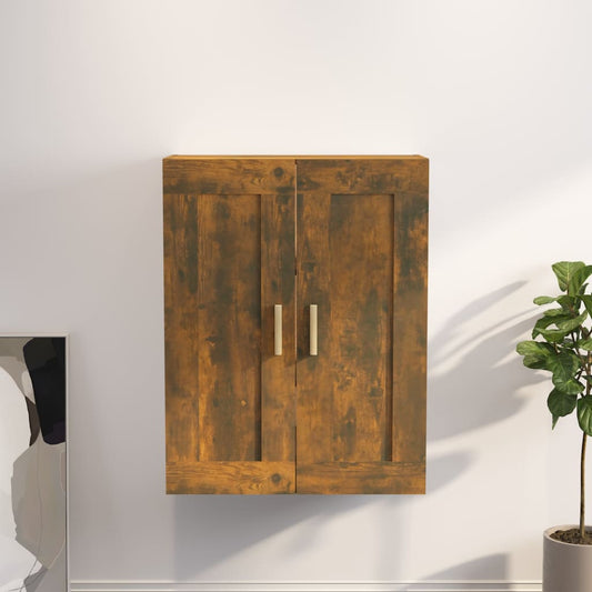 wall cabinet, wood color, 69.5x32.5x90 cm, engineered wood