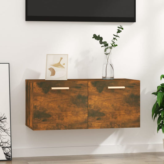 wall cabinet, oak color, 80x35x36.5 cm, engineered wood