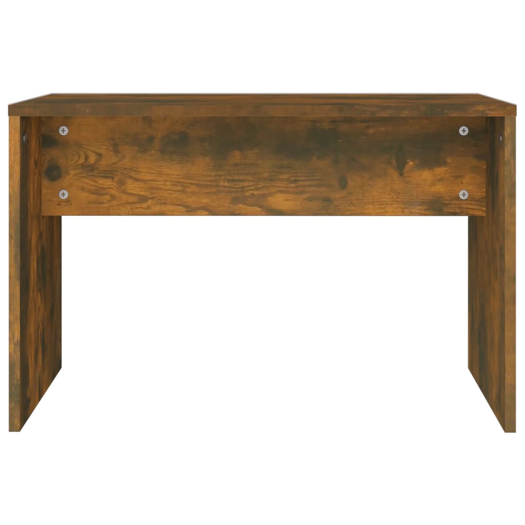 mirror table bench, oak color, 70x35x45 cm, engineered wood