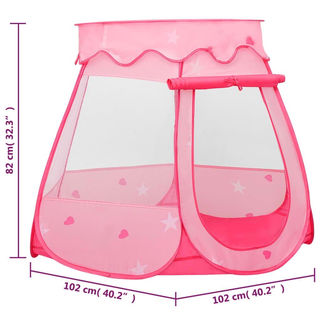 rotaļu telts, rozā, 102x102x82 cm - amshop.lv