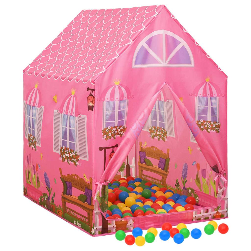 rotaļu telts, rozā, 69x94x104 cm - amshop.lv