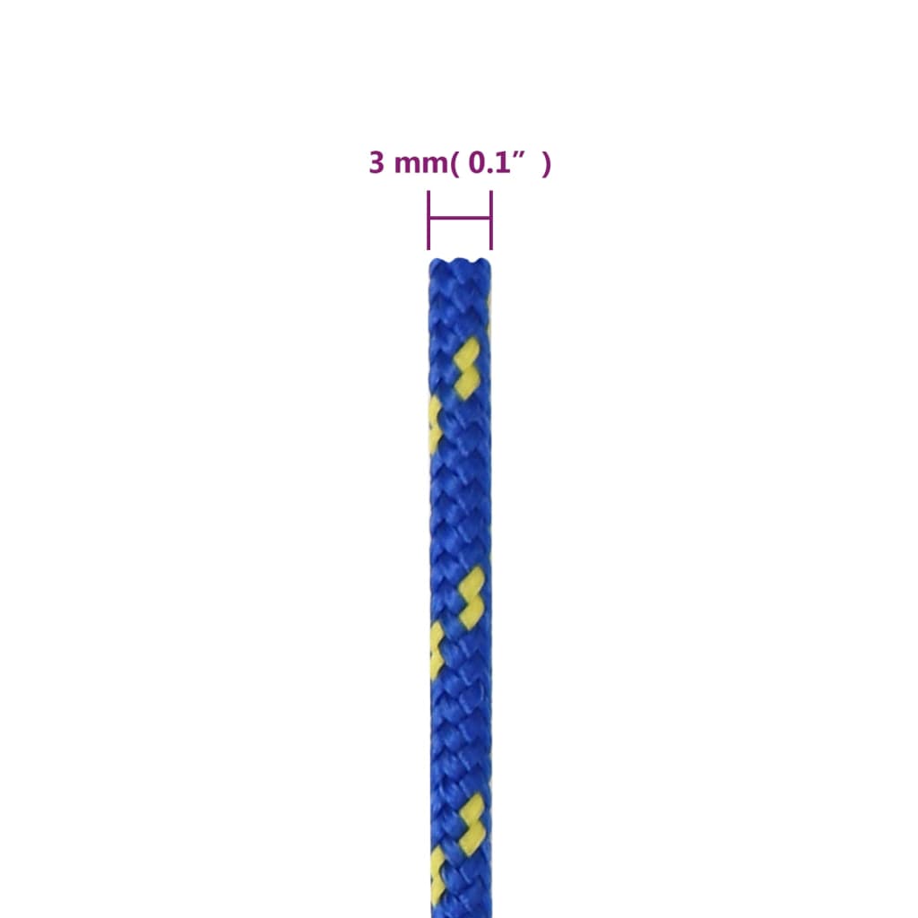 laivu virve, zila, 3 mm, 250 m, polipropilēns