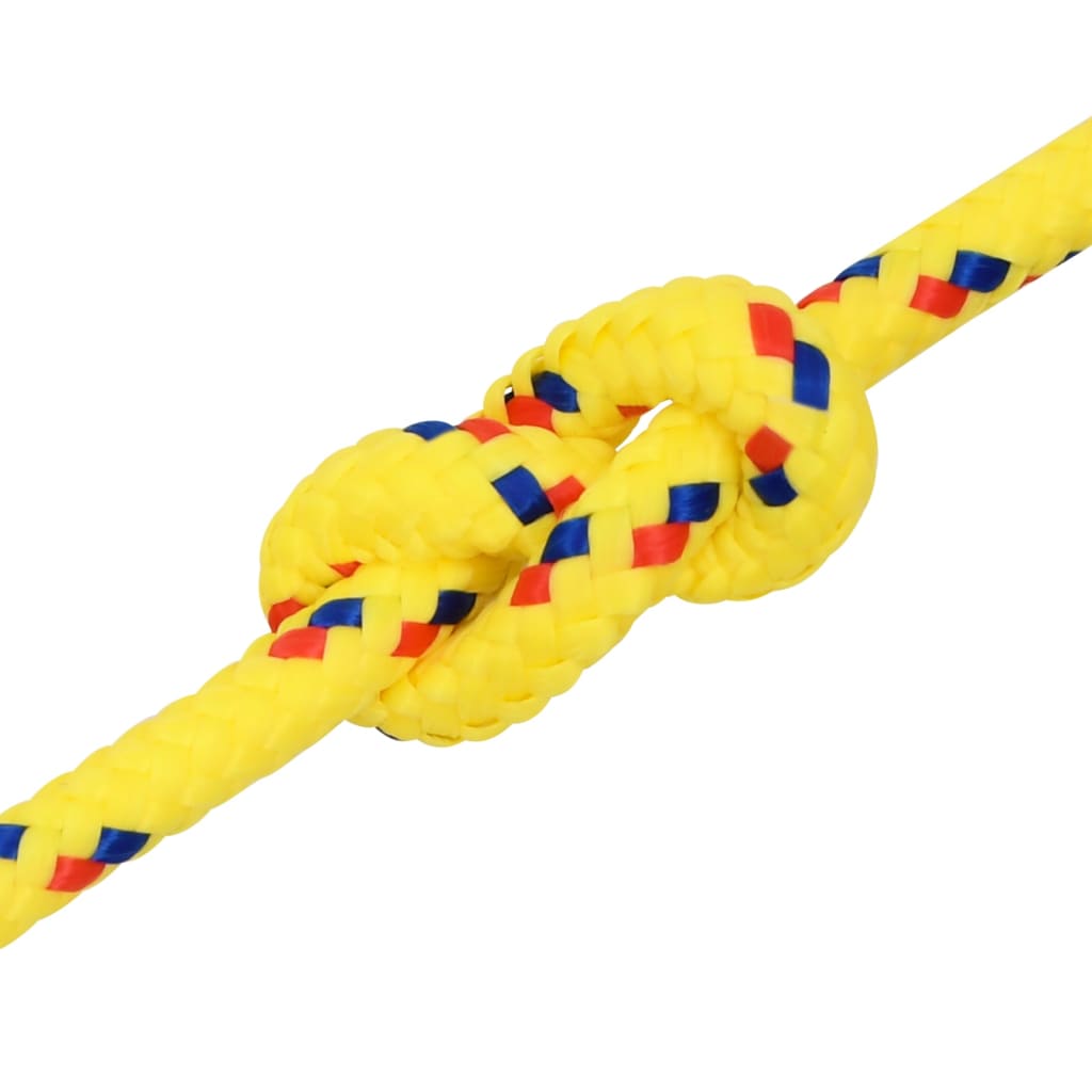 laivu virve, dzeltena, 8 mm, 100 m, polipropilēns
