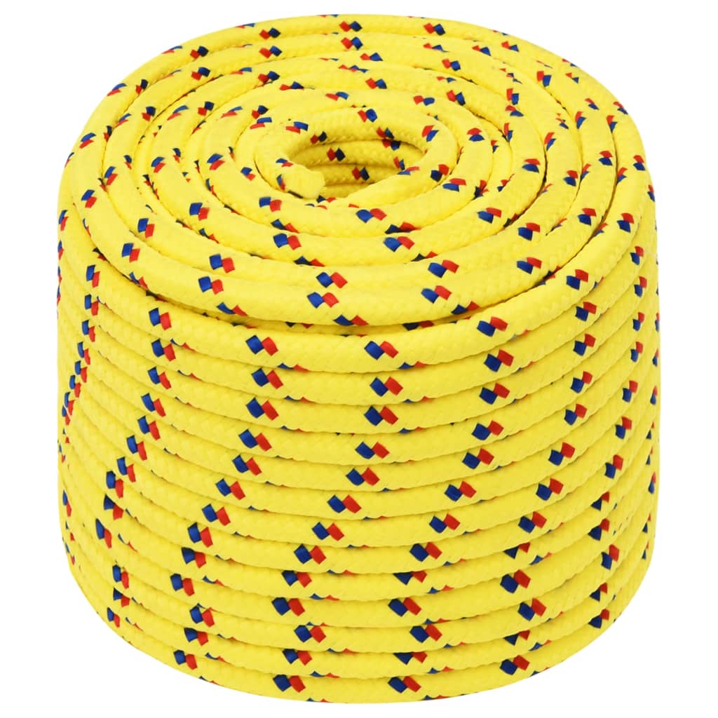 laivu virve, dzeltena, 12 mm, 250 m, polipropilēns