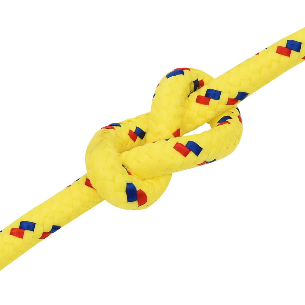 laivu virve, dzeltena, 12 mm, 250 m, polipropilēns