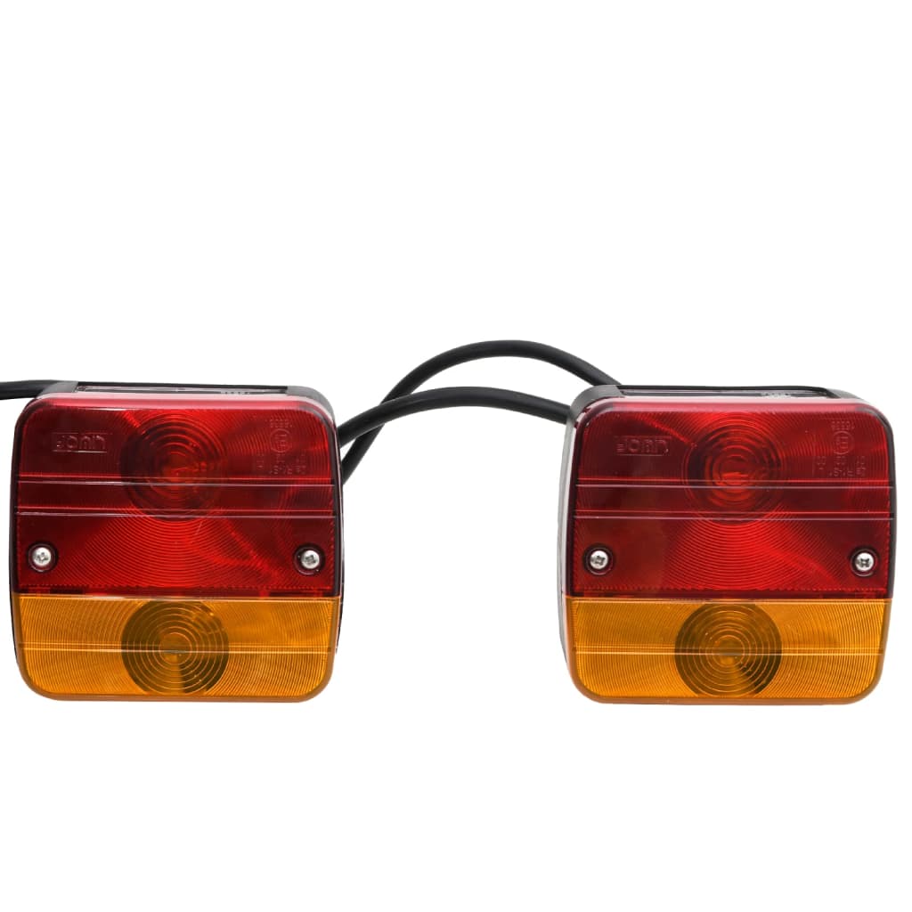 trailer lights, 2 pcs., red, 10.5x7.5x10 cm, 12 V
