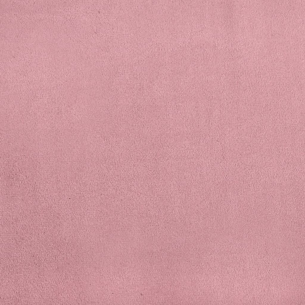 dekoratīvi spilveni, 2 gab., rozā, Ø15x50 cm, samts