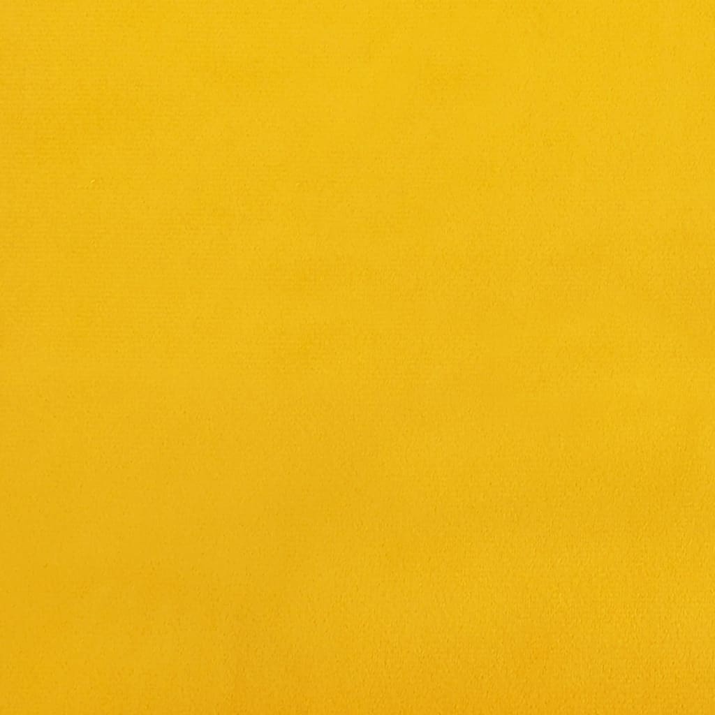 dekoratīvi spilveni, 2 gab., dzelteni, Ø15x50 cm, samts
