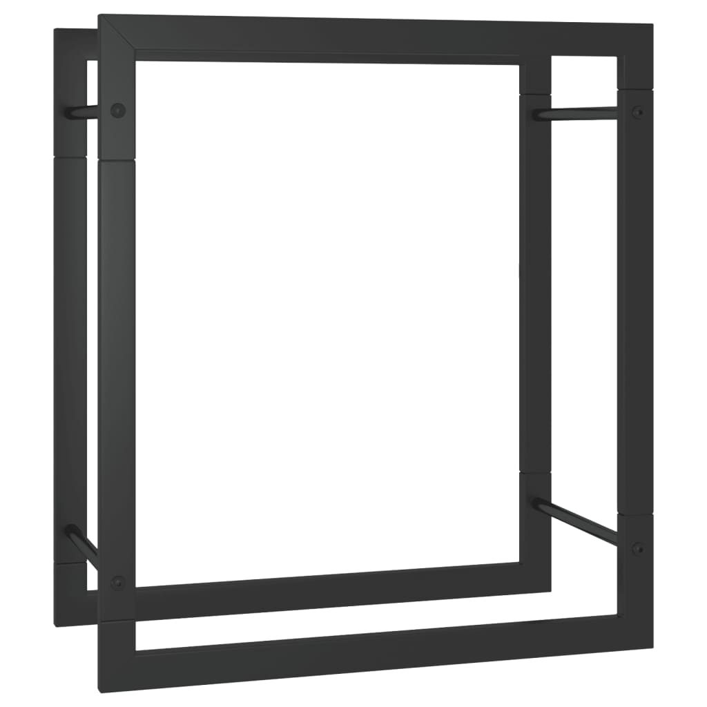 Подставка для дров, матовый черный, 50x28x56 см, сталь
