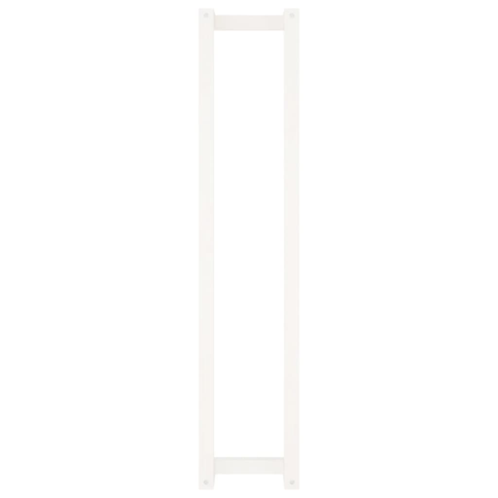 dvieļu pakaramais, balts, 23x18x110 cm, priedes masīvkoks