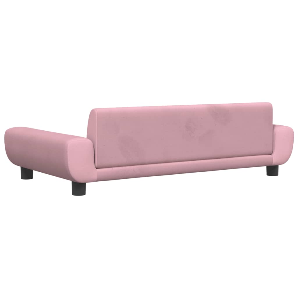 gulta suņiem, rozā, 100x54x33 cm, samts