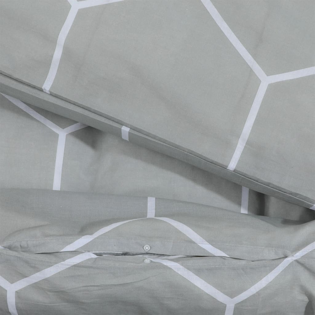 gultasveļas komplekts, pelēks, 200x200 cm, kokvilna