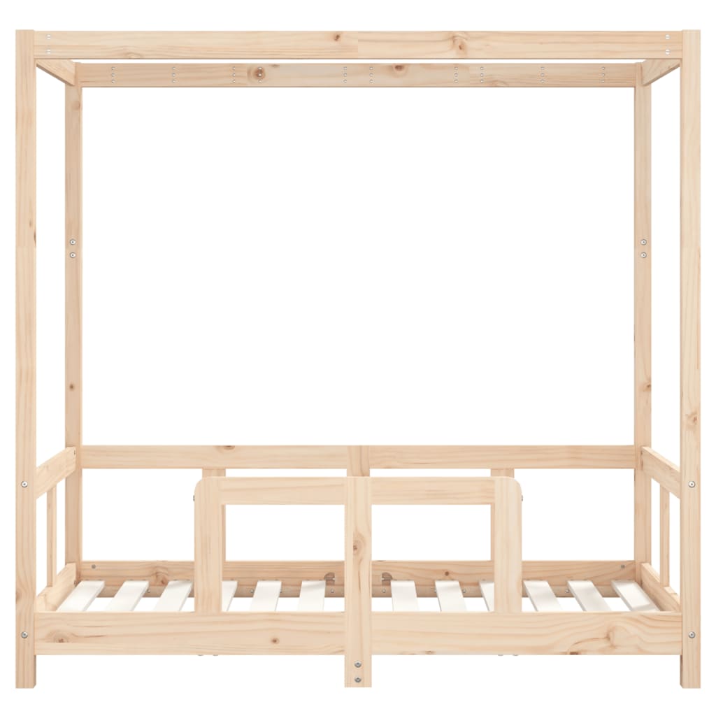 children's bed frame, solid pine wood, 70x140 cm