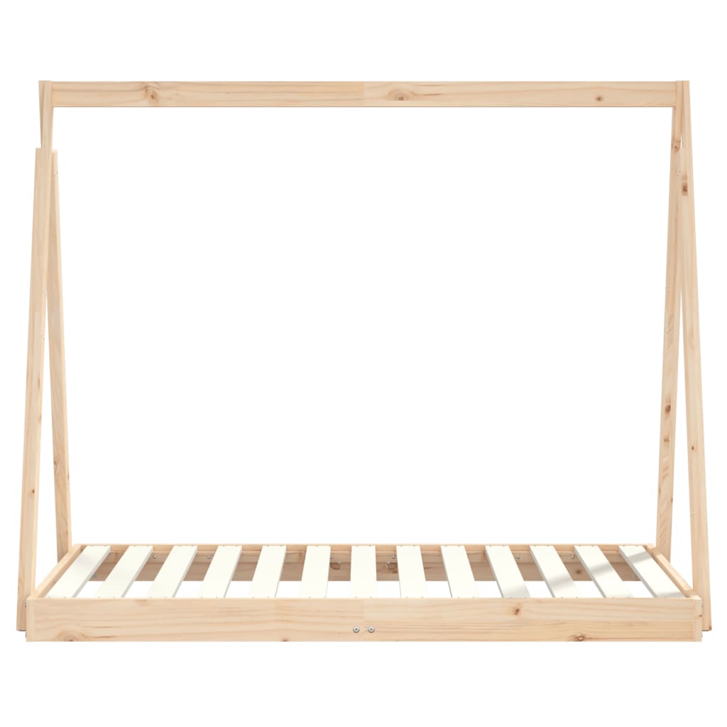 children's bed frame, solid pine wood, 70x140 cm