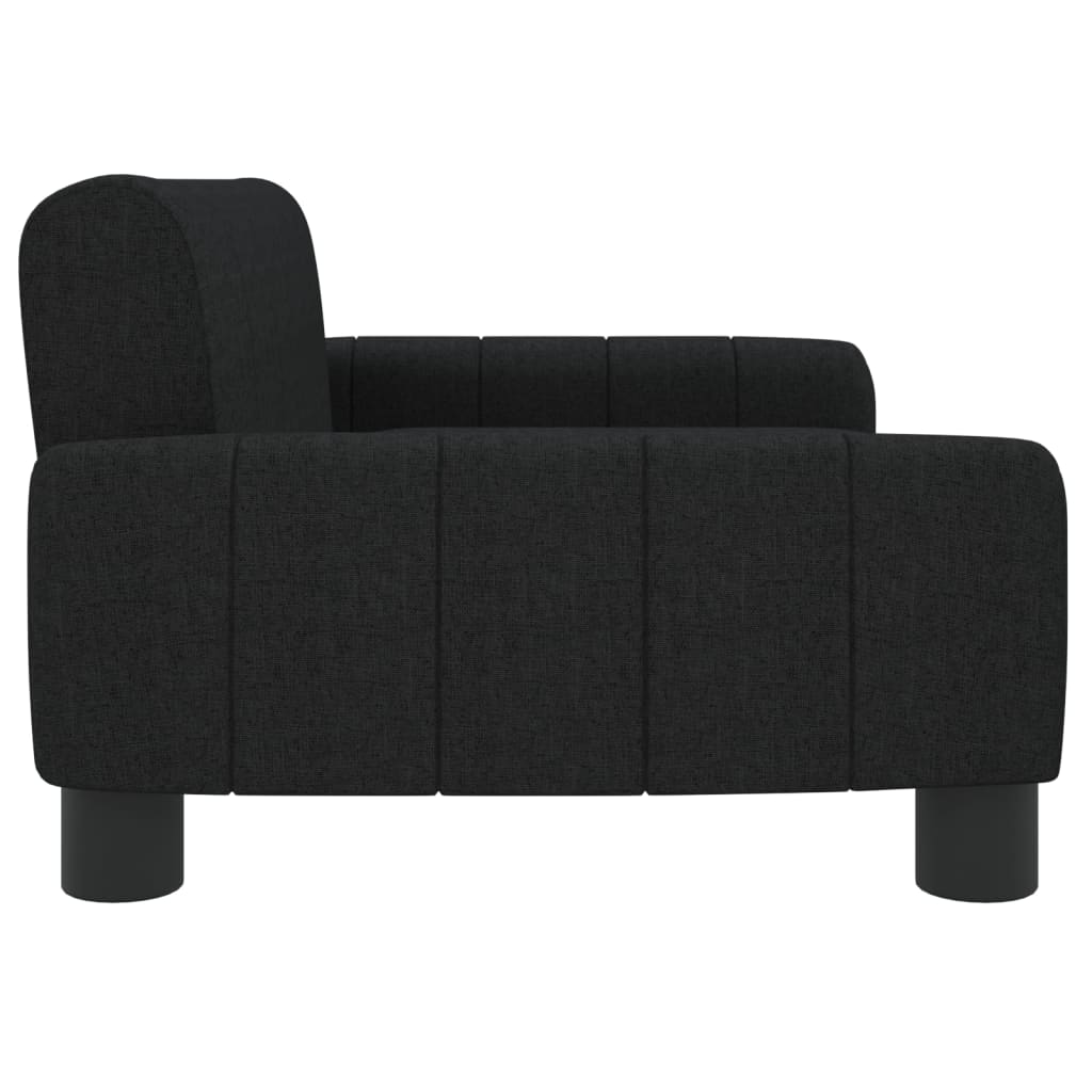 bērnu dīvāns, melnu, 70x45x30 cm, audums