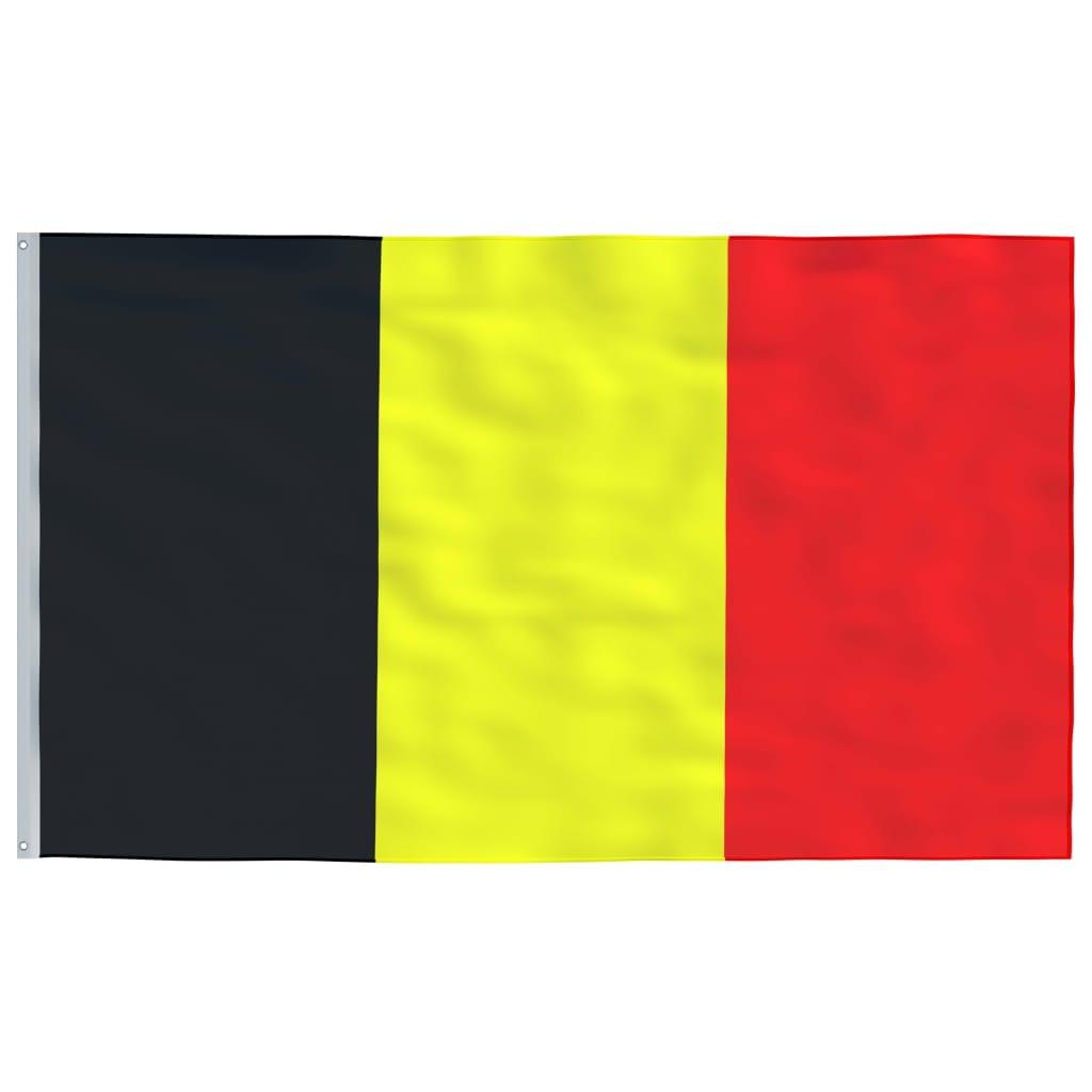 Beļģijas karogs un masts, 6,23 m, alumīnijs - amshop.lv