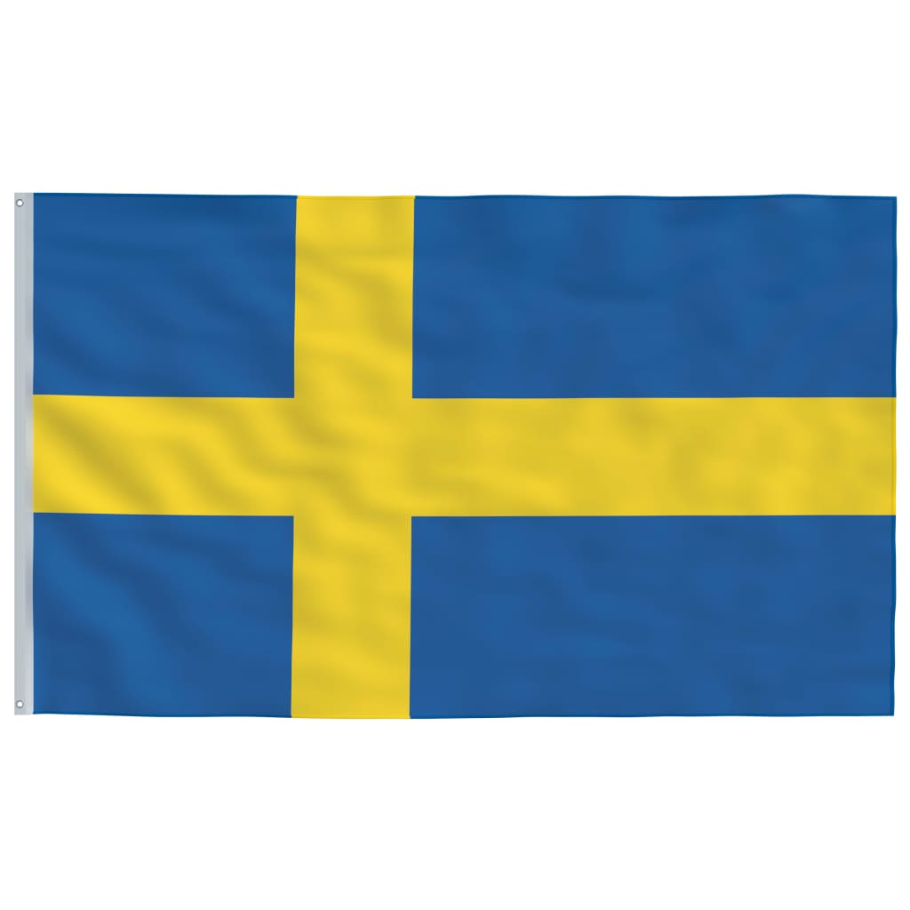 Zviedrijas karogs un masts, 6,23 m, alumīnijs