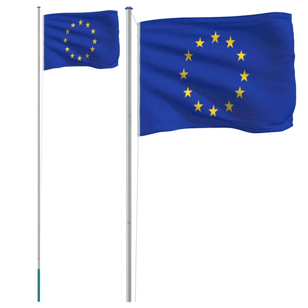 Eiropas Savienības karogs un masts, 6,23 m, alumīnijs