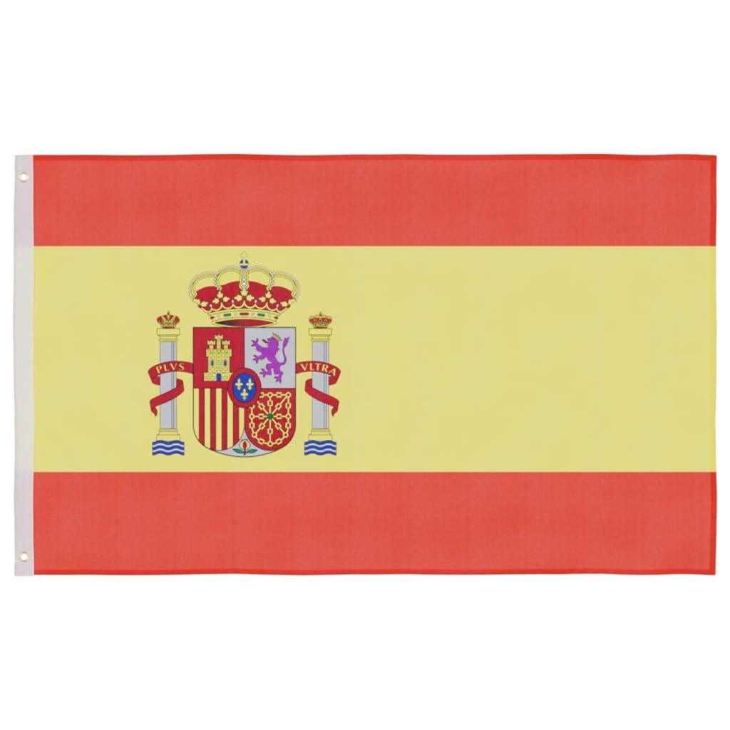Spānijas karogs un masts, 5,55 m, alumīnijs - amshop.lv