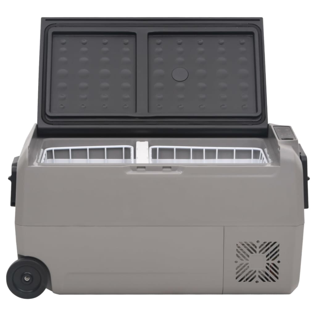 Ящик-холодильник на колесах, черный, серый, 50 литров, ПП, ПЭ